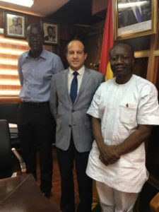 Nationwide Finance President Ed Kostenski meeting with Ghana Minister of Finance, the Honorable Ken Ofori-Atta.