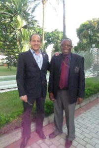 Nationwide Finance President Ed Kostenski with Joseph Lutungi, Head of U.S. Commercial Services in Nigeria.