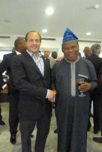 Nationwide Finance President Ed Kostenski with Nigerian Ambassador to the U.S., the Honorable Ade Adefuye.