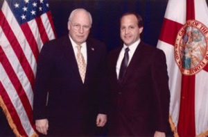 Nationwide Finance President Ed Kostenski with U.S. Vice President Dick Cheney.